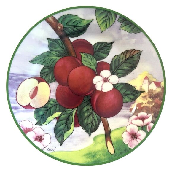 I. Godinger & Co. Set of 4 Dessert Plates 7.5" Fruit Food Spring Design #9530 - Picture 2 of 9